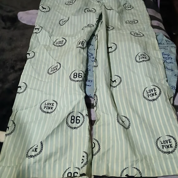 PINK Victoria's Secret Blue Ribbed Top - Picture 3 of 7